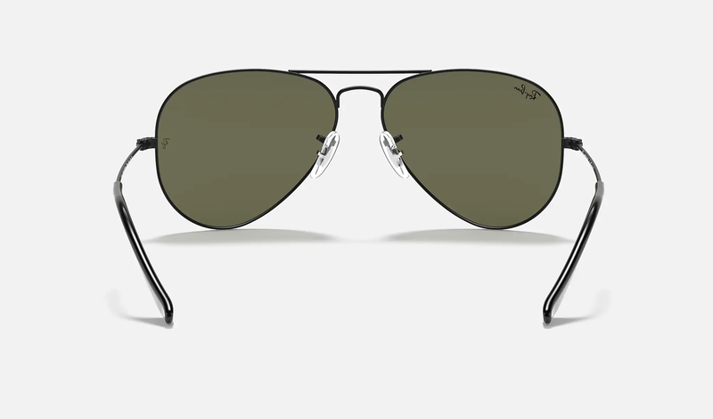 Ray-Ban | AVIATOR CLASSIC | BLACK | Green Classic G-15 with Polarized
