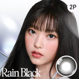 Olens｜Rain Black Monthly 月拋彩色隱形眼鏡｜2片