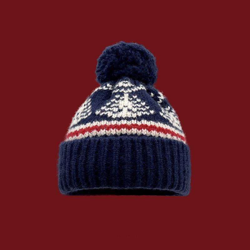 復古可愛針織帽