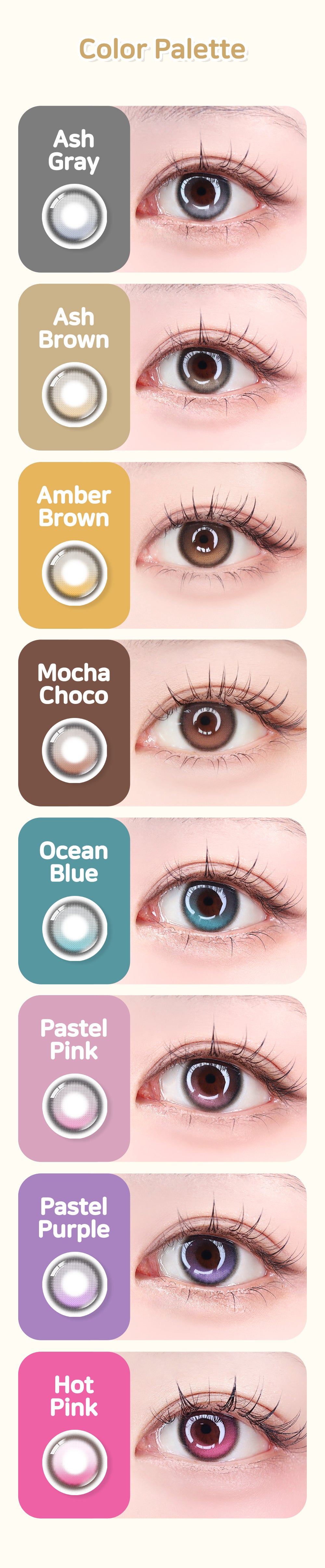 Lenbling｜Pureble Monthly 月戴彩色隱形眼鏡｜2片