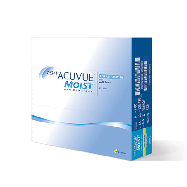 Acuvue｜Moist for Astigmatism 1Day 日拋散光隱形眼鏡｜90片
