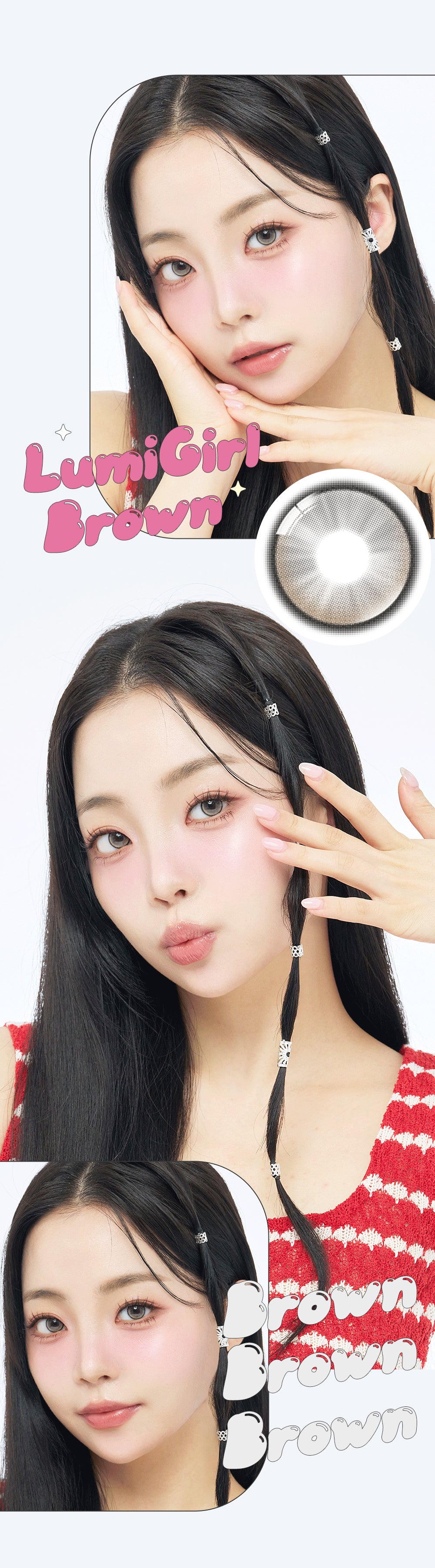 Lenbling｜Lumi Girl 月戴彩色隱形眼鏡｜2片