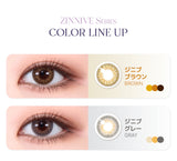 LensMe｜Torica 1Day Zinnive 日拋彩色散光隱形眼鏡｜10片