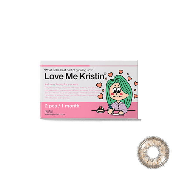 HapaKristin｜Love Me Kristin Monthly 月拋彩色隱形眼鏡｜2片