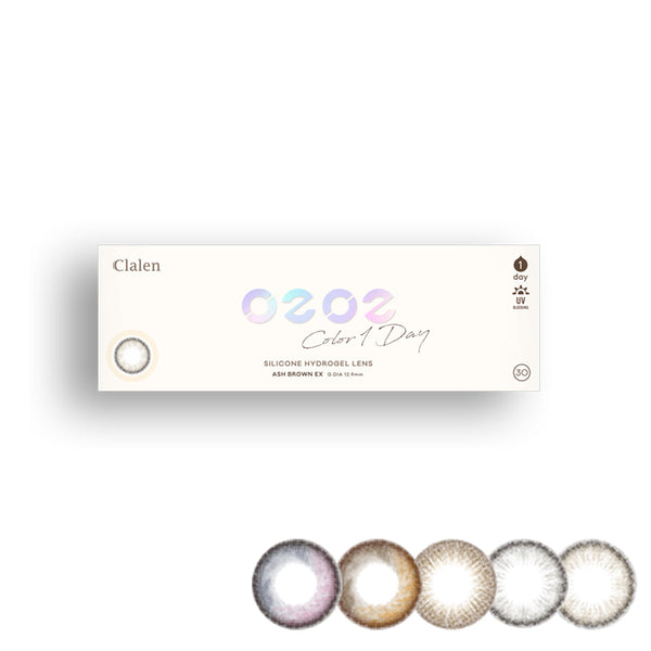 Clalen - O2O2 Color 1Day 日拋彩色隱形眼鏡 | 30片