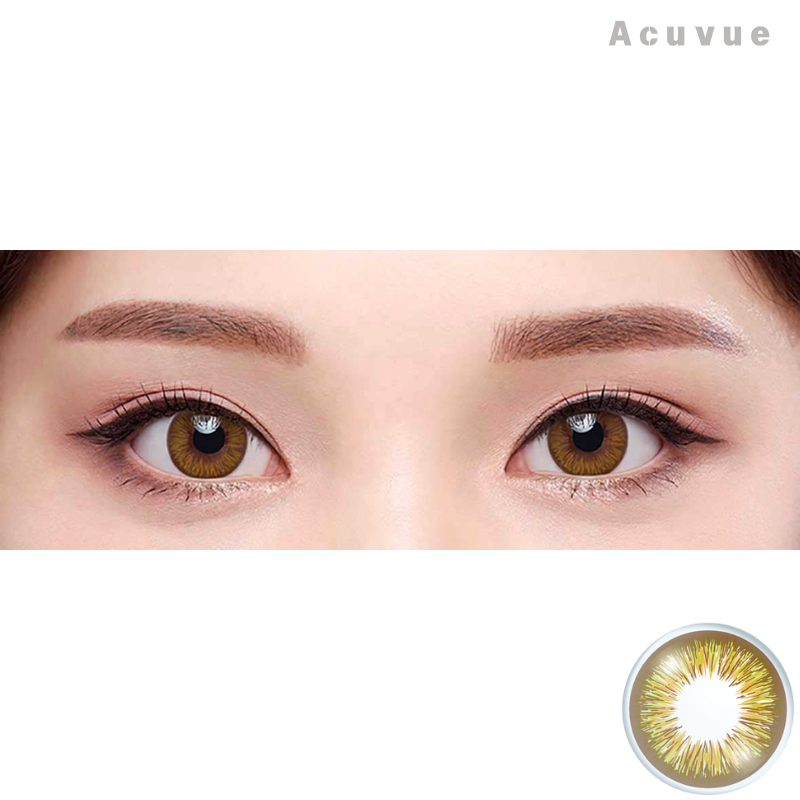 Acuvue｜Define Fresh 琥珀榛 Hazel 日拋彩色隱形眼鏡｜30片