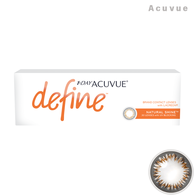 Acuvue｜Define 閃亮金 Natural Shine 日拋彩色隱形眼鏡｜30片