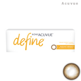 Acuvue｜Define 閃鑽啡 Radiant Bright 日拋彩色隱形眼鏡｜30片