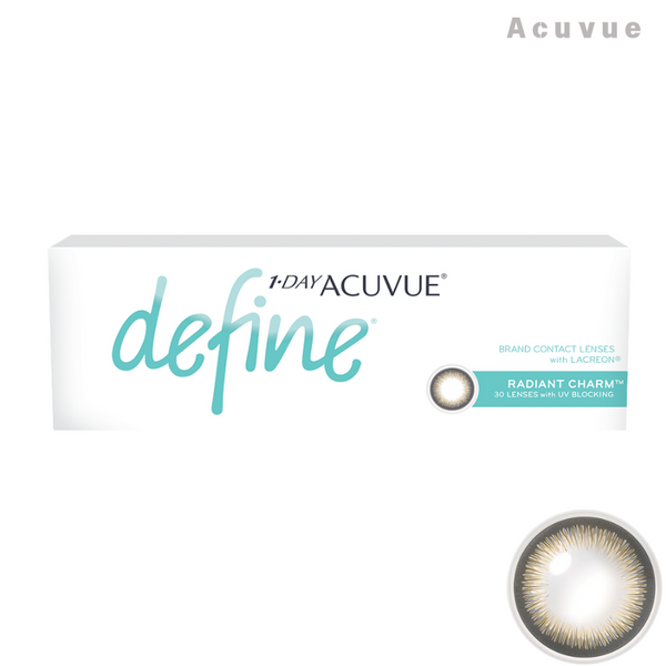 Acuvue｜Define 閃鑽金 Radiant Charm 日拋彩色隱形眼鏡｜30片