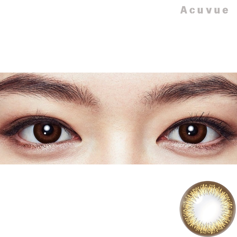 Acuvue｜Define 閃鑽銅 Radiant Chic 日拋彩色隱形眼鏡｜30片