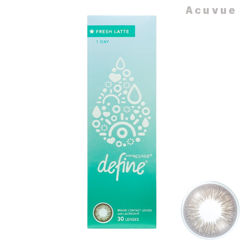 Acuvue｜Define Fresh 拿鐡啡 Latte 日拋彩色隱形眼鏡｜30片