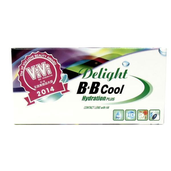 Delight｜B&B Cool Hydration Plus 月拋彩色隱形眼鏡｜2片