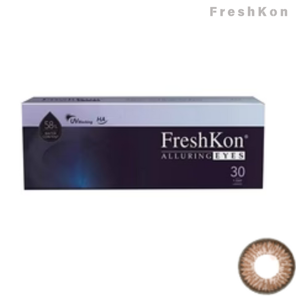 FreshKon｜Alluring Eyes 心動啡 Masjestic Brown 日拋彩色隱形眼鏡｜30片