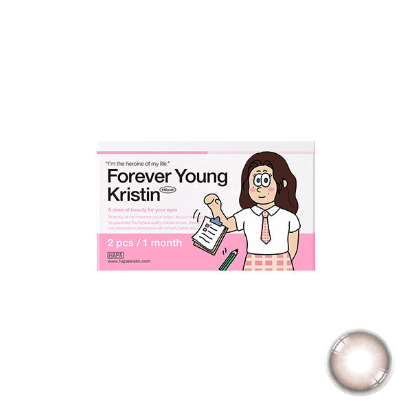 HapaKristin｜Forever Young Kristin Monthly 月拋彩色隱形眼鏡｜2片