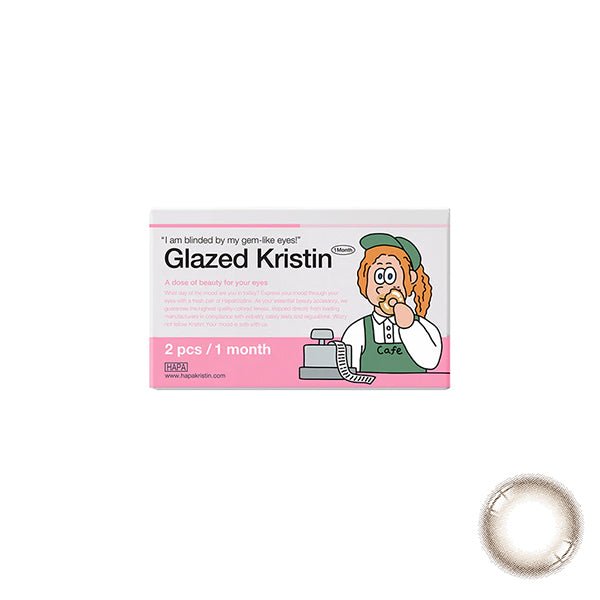 HapaKristin｜Glazed Kristin Monthly 月拋彩色隱形眼鏡｜2片