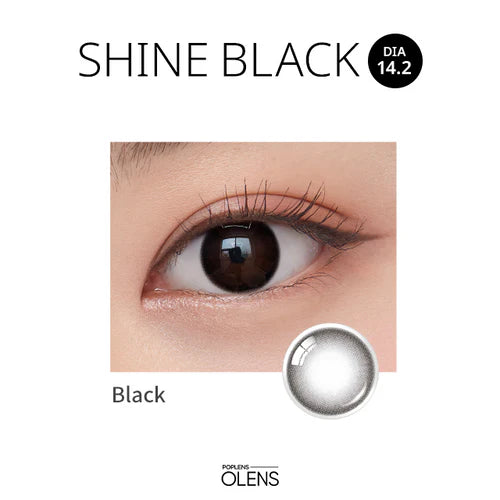 Olens｜Shine Black 1Day 日拋彩色隱形眼鏡｜20片