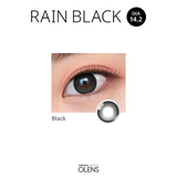 Olens｜Rain Black Monthly 月拋彩色隱形眼鏡｜2片