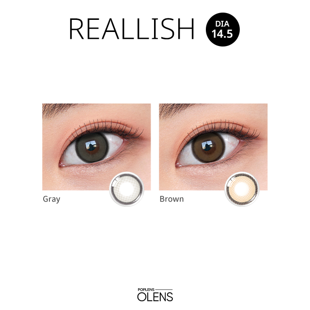 Olens｜Realish Monthly 月拋彩色隱形眼鏡｜2片