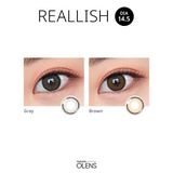Olens｜Realish Monthly 月拋彩色隱形眼鏡｜2片