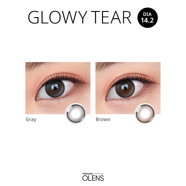 Olens｜Glowy Tear Monthly 月拋彩色隱形眼鏡｜2片