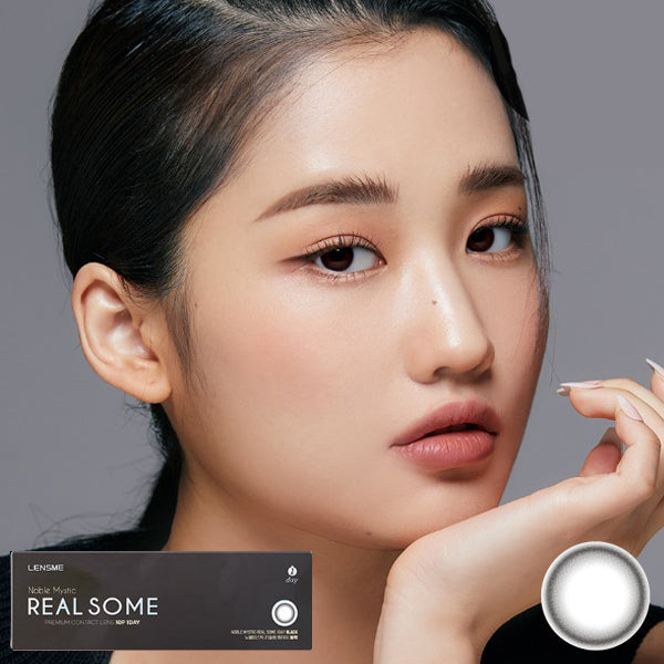 LensMe｜RealSome Black 1Day 日拋彩色隱形眼鏡｜10片