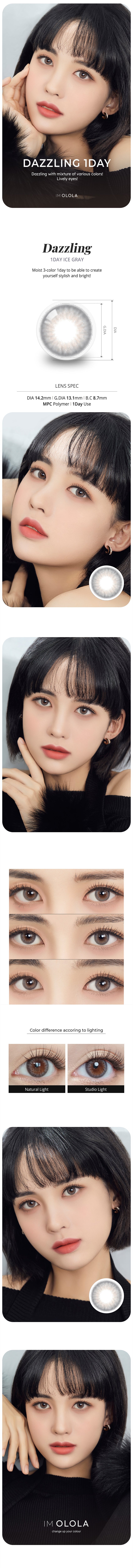 Olola｜Dazzling 1Day 日拋彩色隱形眼鏡｜10片