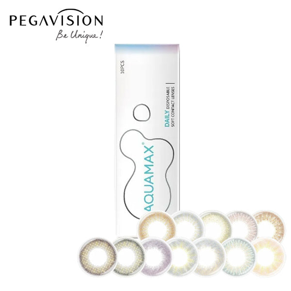 Pegavision｜AquaMax 1Day 日拋彩色隱形眼鏡｜10片
