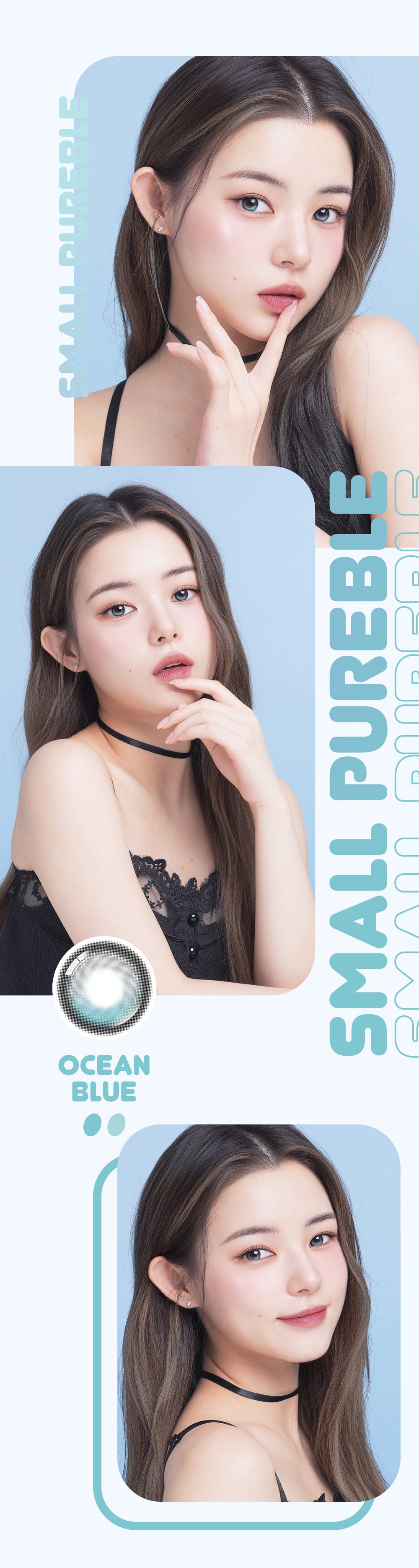 Lenbling｜Small Pureble Monthly 月戴彩色隱形眼鏡｜2片