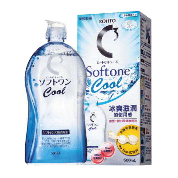 樂敦Rohto｜C3 Cool 隱形眼鏡護理液｜500ml