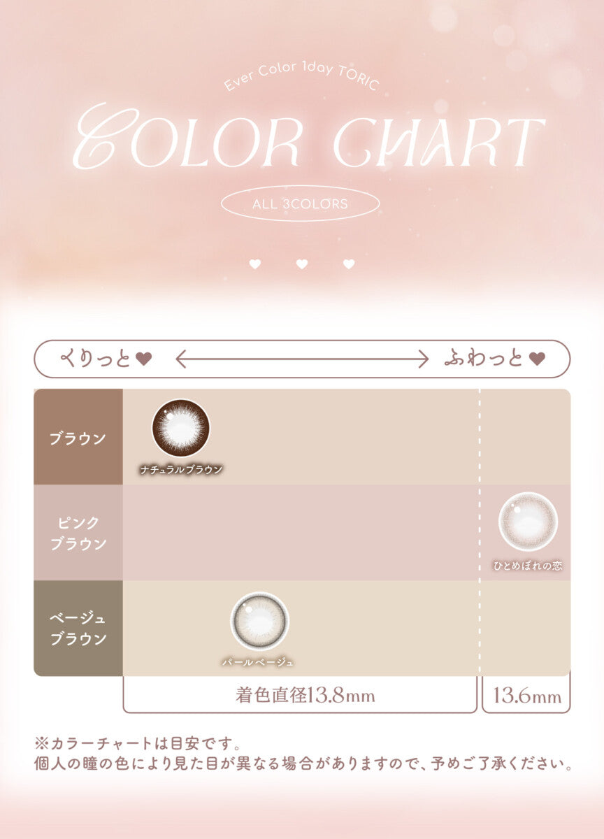 EverColor｜1Day Toric 20P 日拋彩色散光隱形眼鏡｜20片