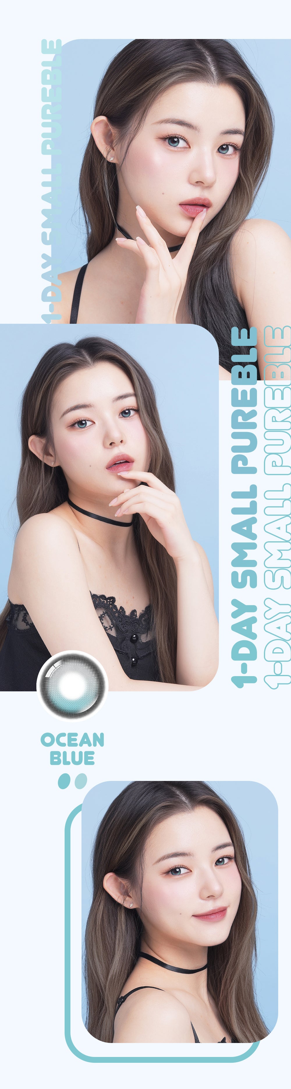 Lenbling｜Small Pureble 1day 日戴彩色隱形眼鏡｜10片
