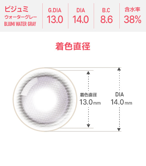 Astigram｜Bijumi Water Gray 彩色散光隱形眼鏡