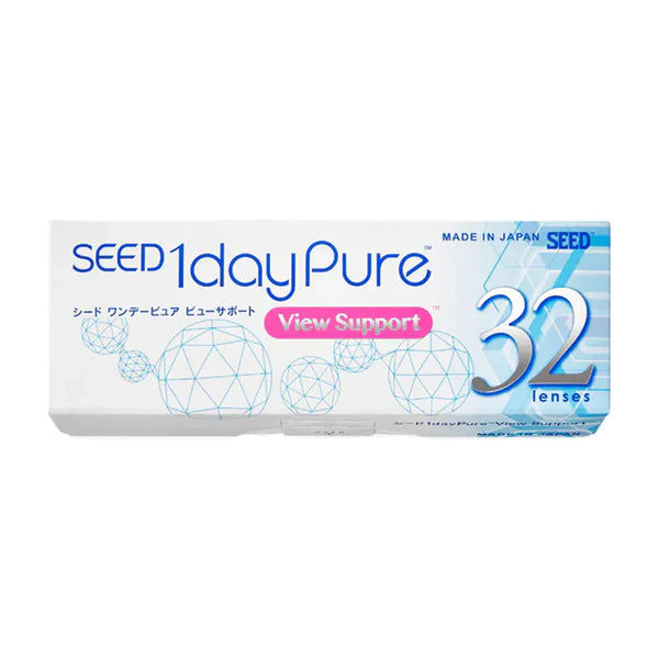 Seed｜1Day Pure View Support 日拋隱形眼鏡｜32片