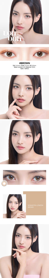 LensTown｜Romantea London 1Day 日拋彩色隱形眼鏡｜10片