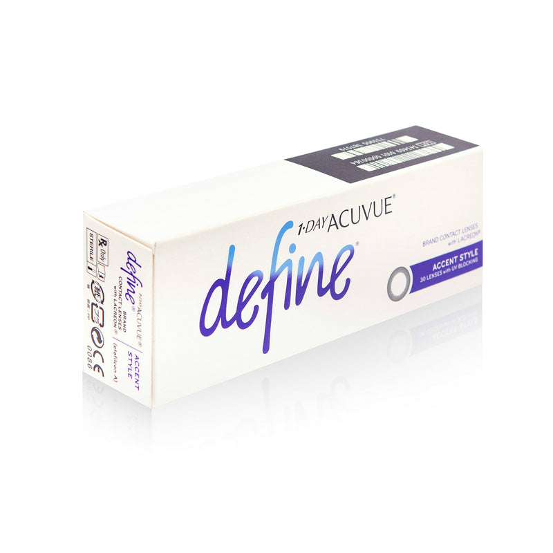 1 DAY ACUVUE® DEFINE® 亮麗黑 ACCENT STYLE