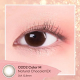 Clalen O2O2 Color M Natural Chocolat EX 有色隱形眼鏡｜月拋式 每盒2片