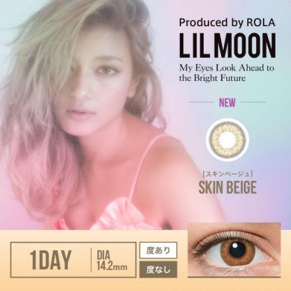 日本Lil Moon 1 Day | 每日抛棄彩色隱形眼鏡 10片 - Skin Grege, Skin Beige, Water Water