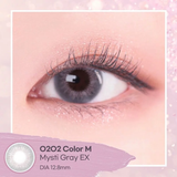 Clalen O2O2 Color M Mysti Grey EX 有色隱形眼鏡｜月拋式 每盒2片