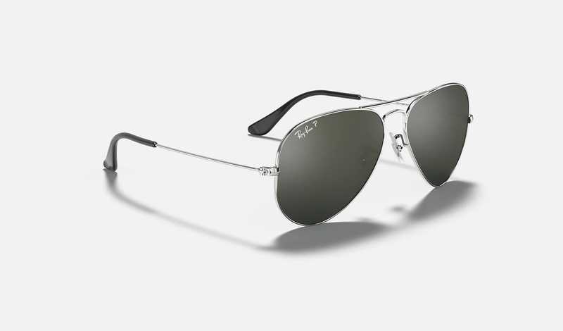 Ray-Ban | AVIATOR CLASSIC | SILVER | Grey Mirror with Polarized