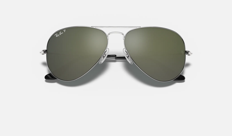 Ray ban 2024 polarized silver mirror
