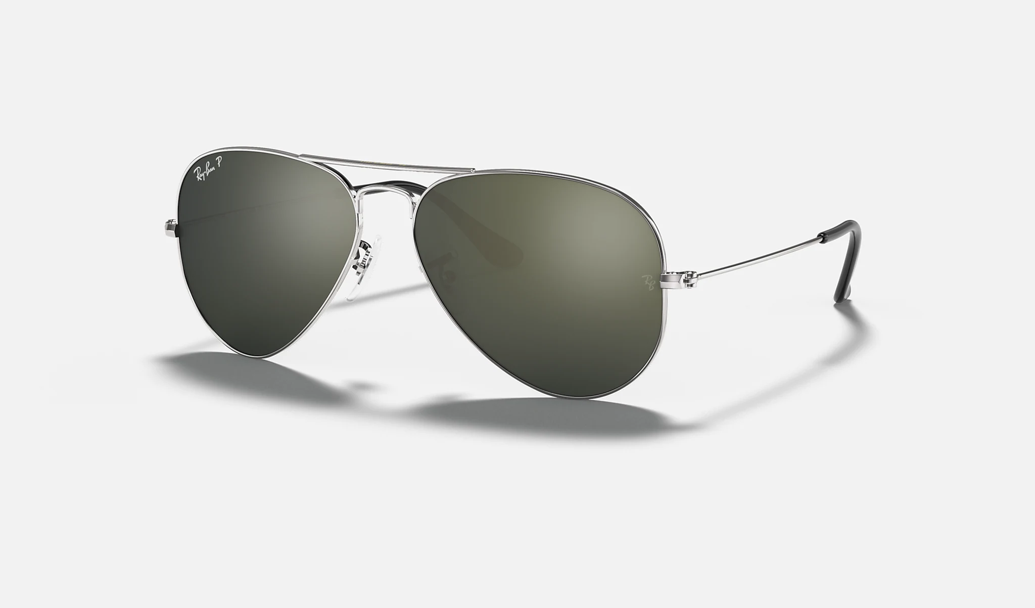 Ray-Ban | AVIATOR CLASSIC | SILVER | Grey Mirror with Polarized