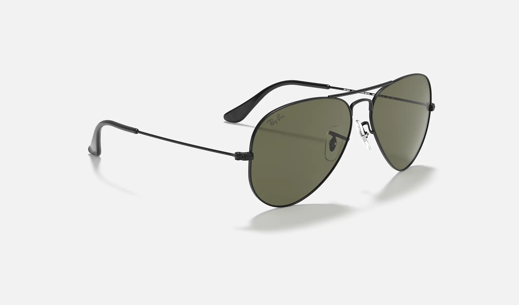 Ray-Ban | AVIATOR CLASSIC | BLACK | Green Classic G-15 with Polarized