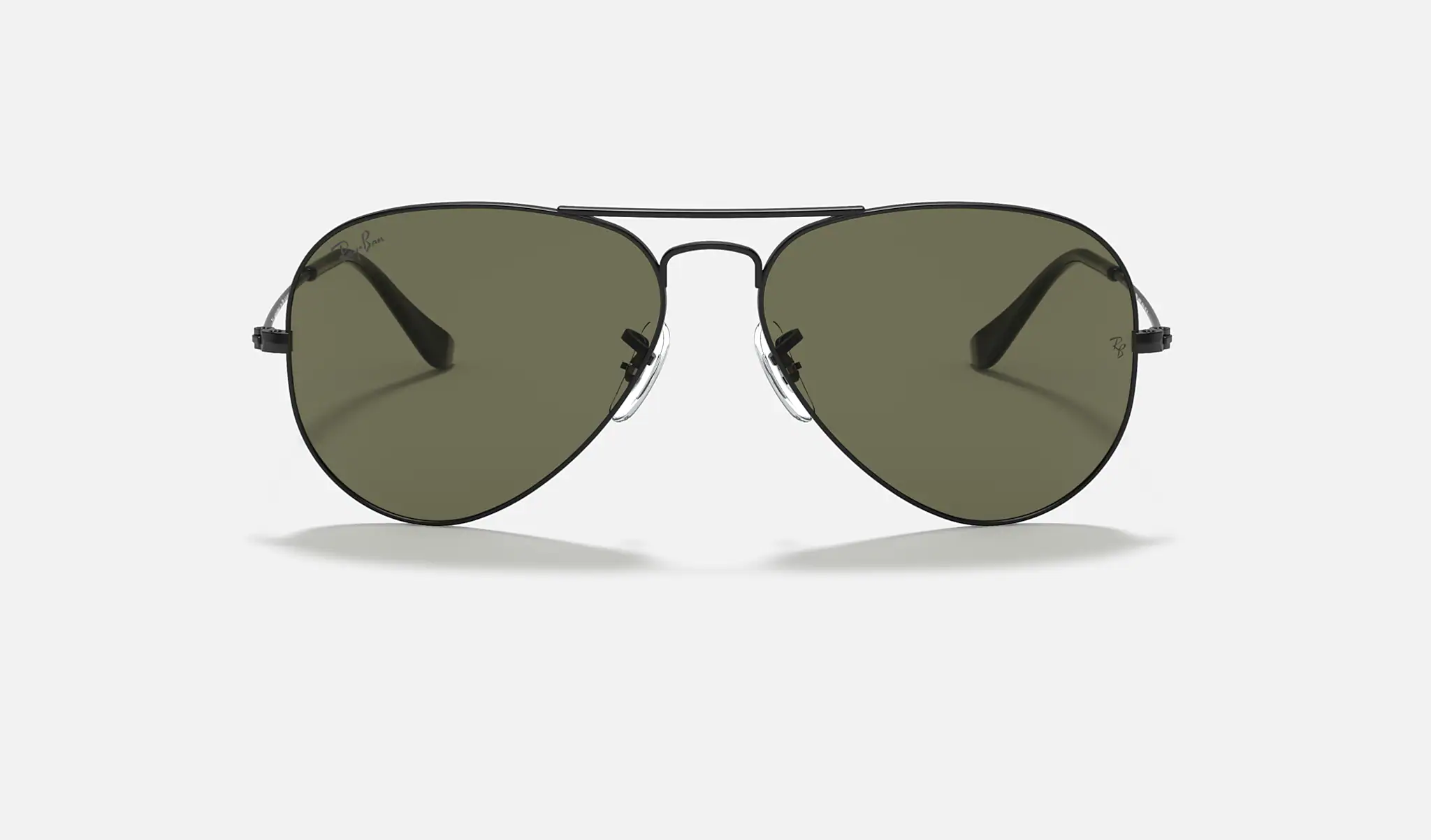 Ray-Ban | AVIATOR CLASSIC | BLACK | Green Classic G-15 with Polarized