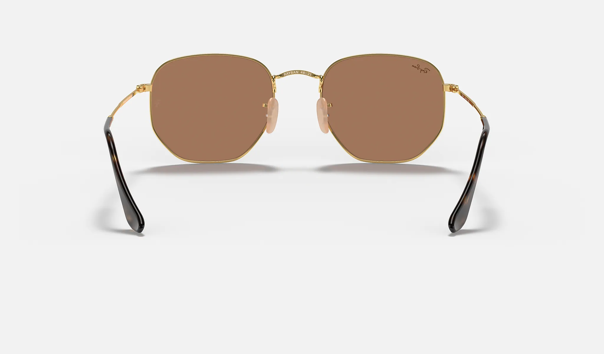 Ray-Ban | HEXAGONAL FLAT LENSES | GOLD | Copper Flash