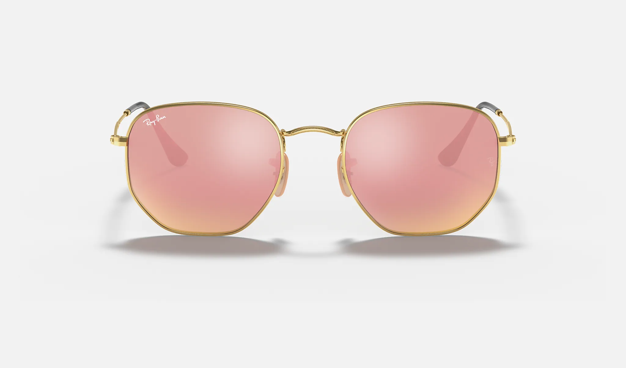 Ray-Ban | HEXAGONAL FLAT LENSES | GOLD | Copper Flash