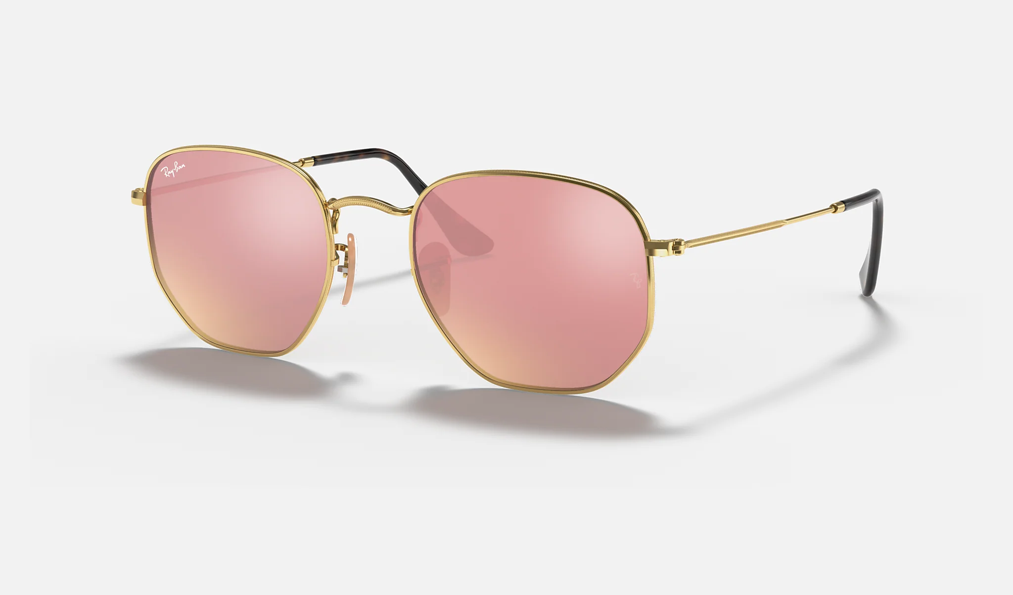 Ray-Ban | HEXAGONAL FLAT LENSES | GOLD | Copper Flash