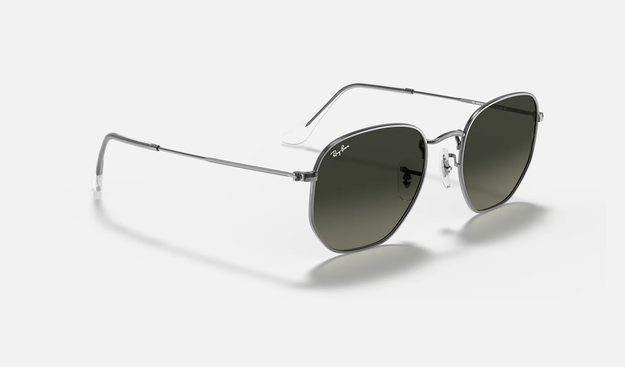 Ray-Ban | HEXAGONAL FLAT LENSES | GUNMETAL | Grey Gradient