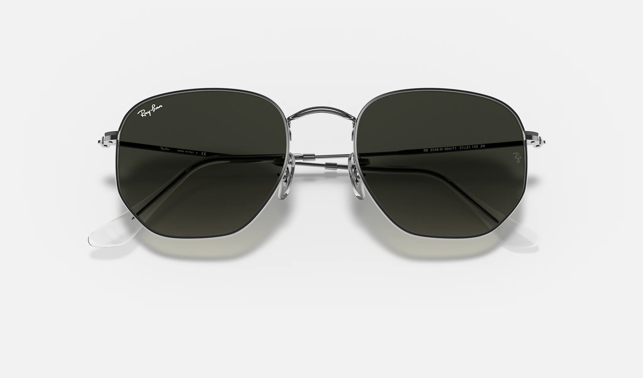 Ray-Ban | HEXAGONAL FLAT LENSES | GUNMETAL | Grey Gradient