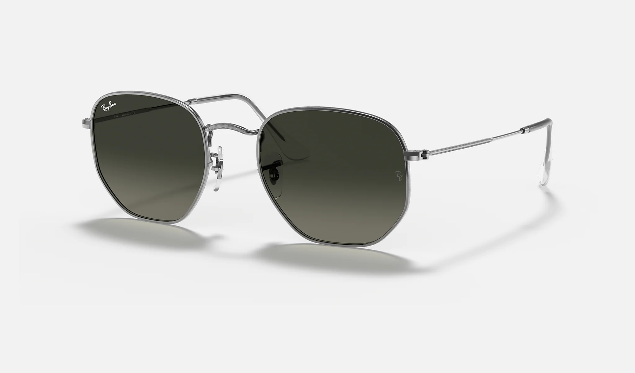 Ray-Ban | HEXAGONAL FLAT LENSES | GUNMETAL | Grey Gradient