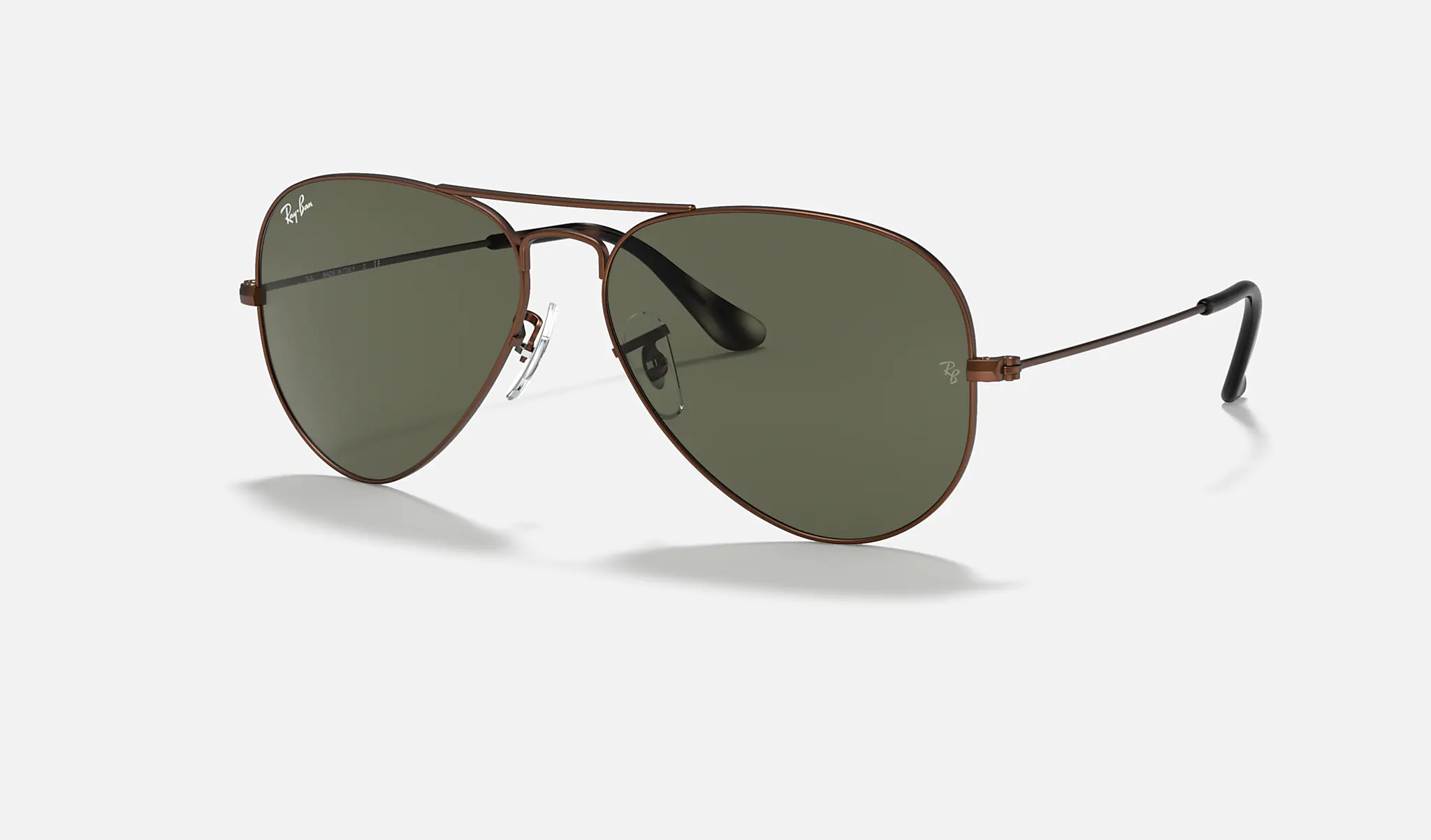 Ray-Ban | AVIATOR CLASSIC | BROWN METAL | Green Classic G-15